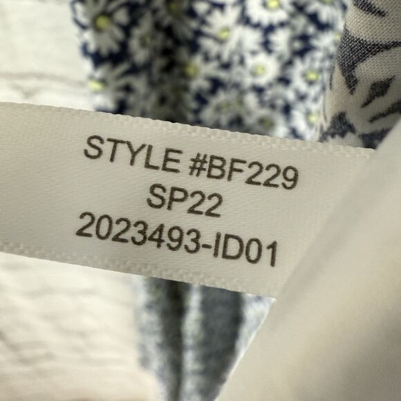 J Crew J. Crew Floral Smocked Midi Dress in Antique Navy Print Boho - Picture 15 of 15